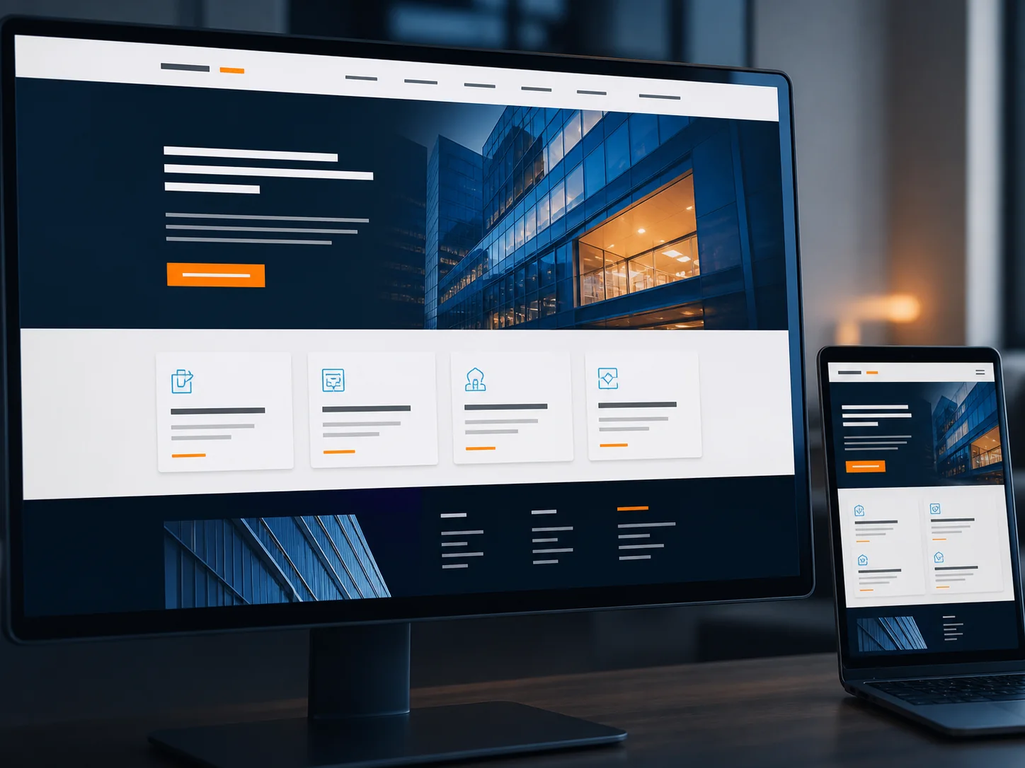Estación de trabajo profesional dedicada al diseño y desarrollo web