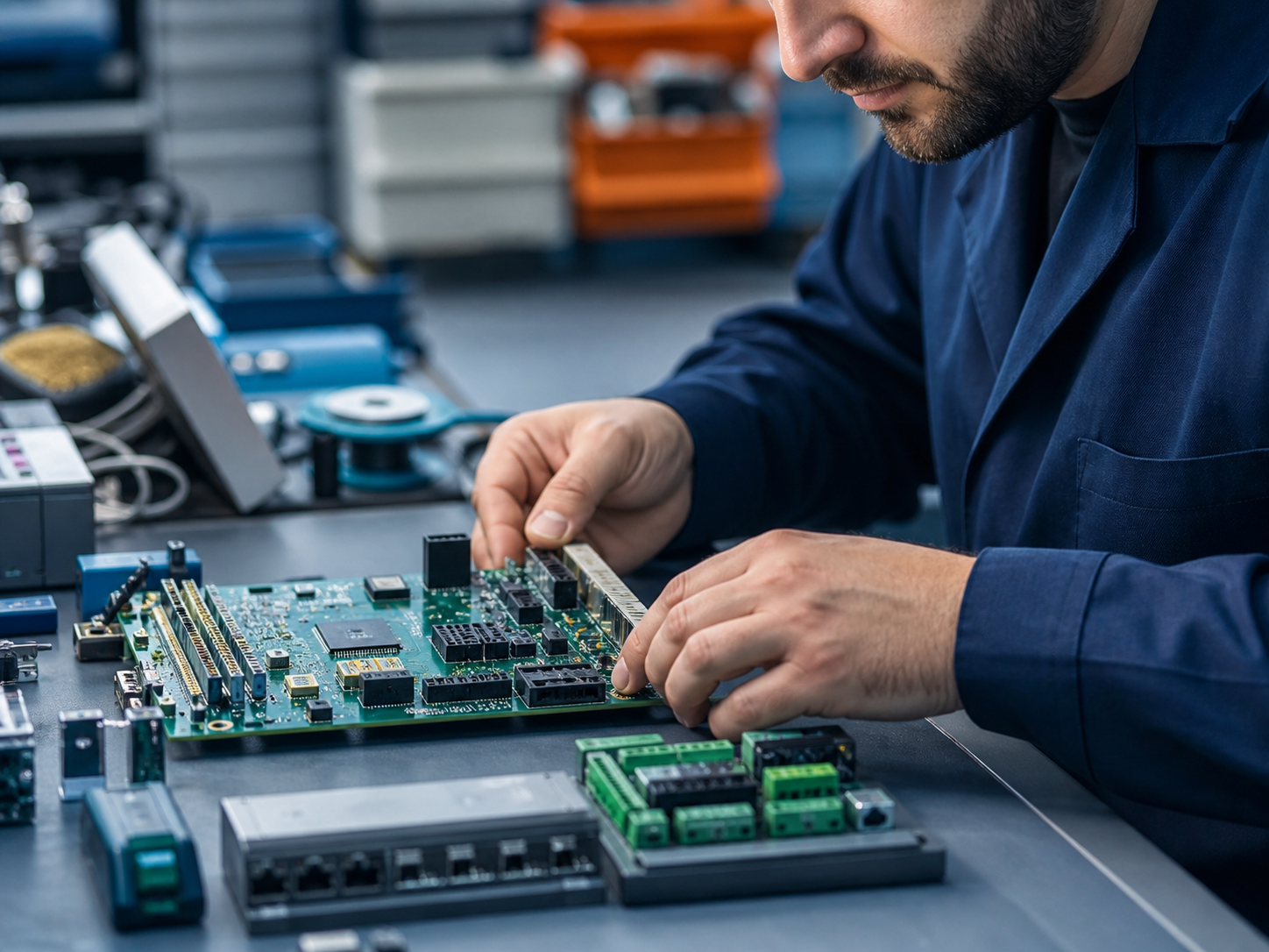 Integración de componentes electrónicos profesionales